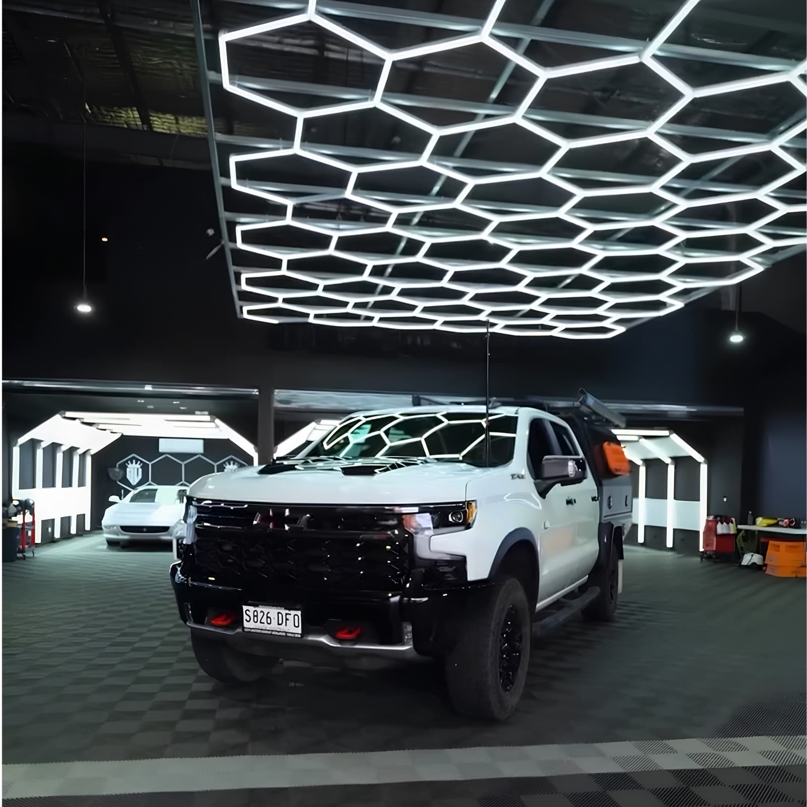 White dual cab ute detailed and finished